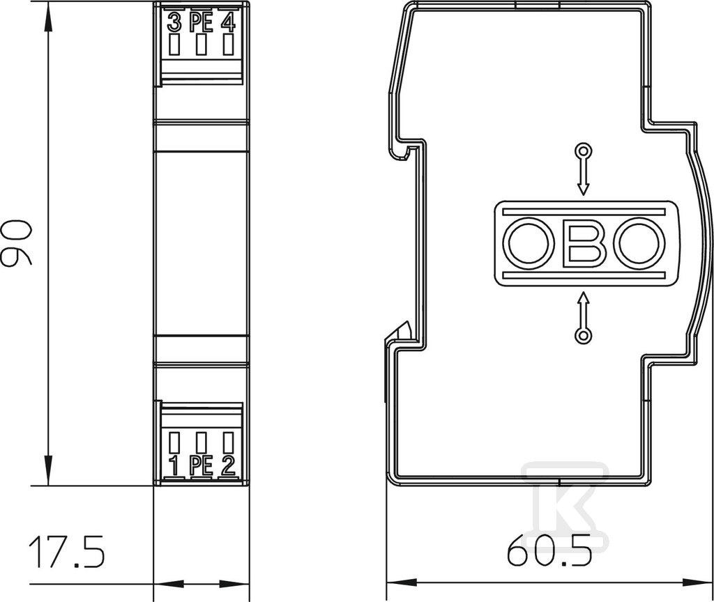 Bariera odgromowa 24V typ FRD 2-24 - 5098727