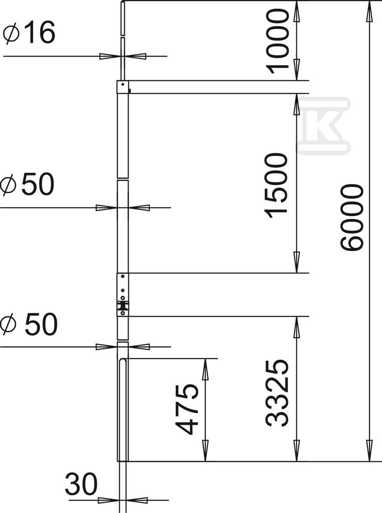Maszt rurowy izolowany typ isFang IN L6 - 5408856