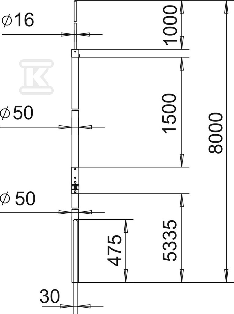 Maszt rurowy izolowany typ isFang IN L8 - 5408858