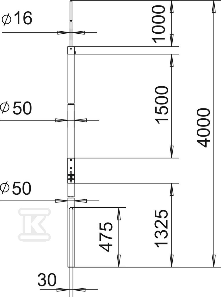 Maszt rurowy izolowany typ isFang IN-A - 5408874