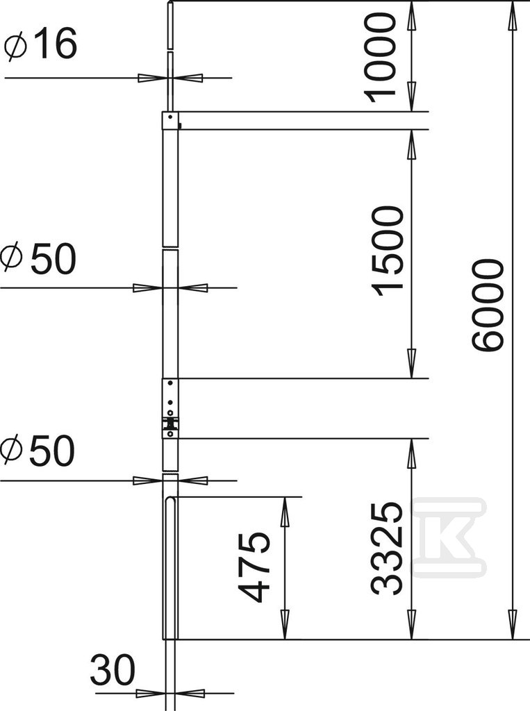 Maszt rurowy izolowany typ isFang IN-A - 5408876