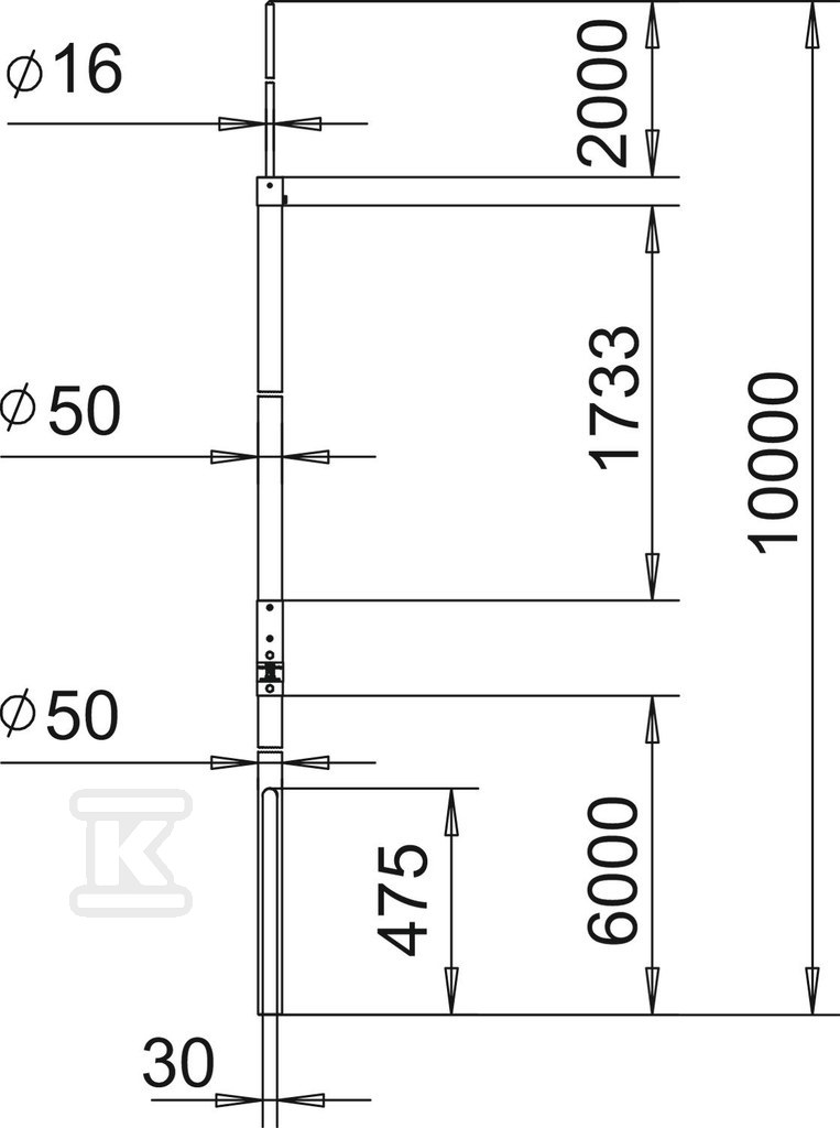 Maszt rurowy izolowany typ isFang IN-A - 5408880