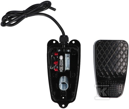 Ножна педаль 175 x 82 алюмінієва чорна - FS\3S