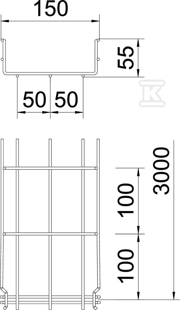 Tavă plasă GRM 55/150 3M tip GRM 55 150 - 6001444