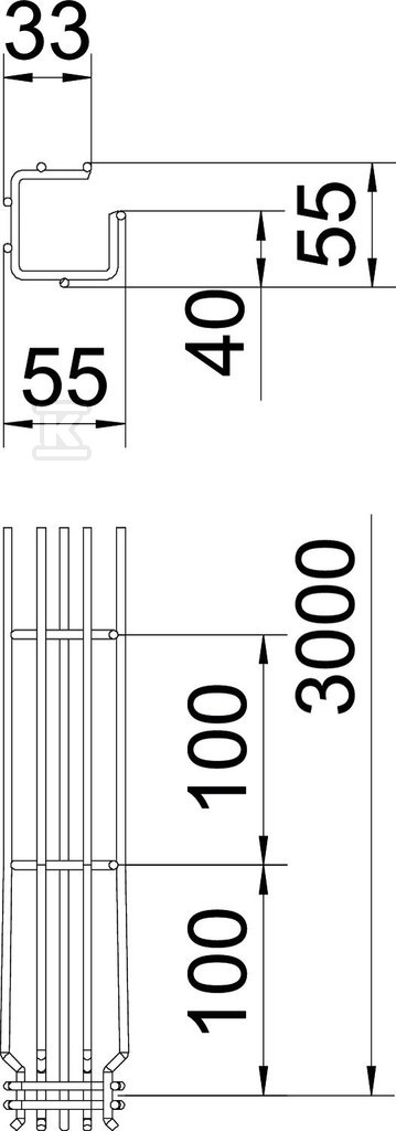 Mesh cable tray G-GRM 50/50 3M type - 6005550