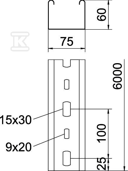 Podnos pre osvetlenie typu LTR 6000 FS - 6055812