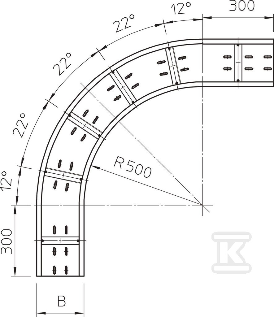Колін 90° типу WRB 90 162 FS - 6098703