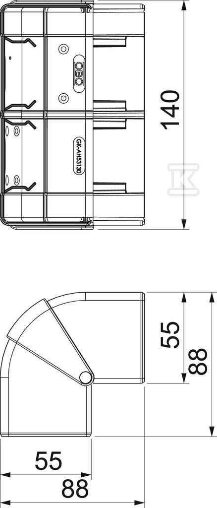 Vonkajší roh, pohyblivý typ - 6113230