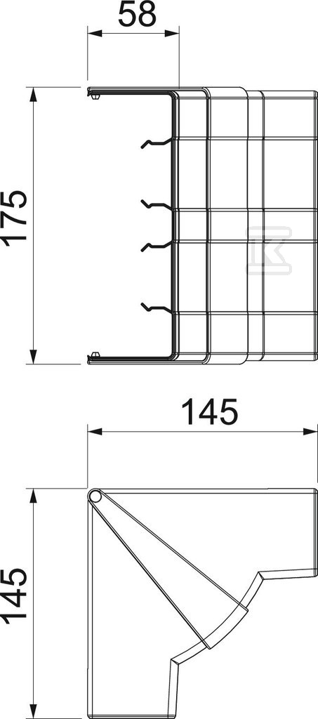 Naroże wewnętrzne, ruchome typ - 6113440