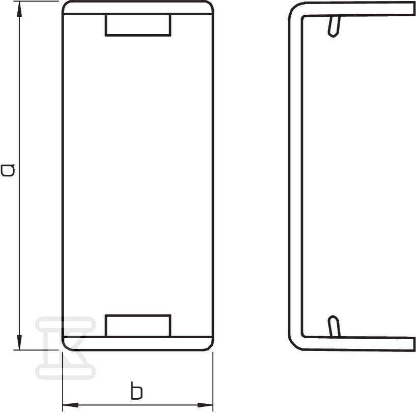 Osłona styku typ WDK HS10030RW - 6154034