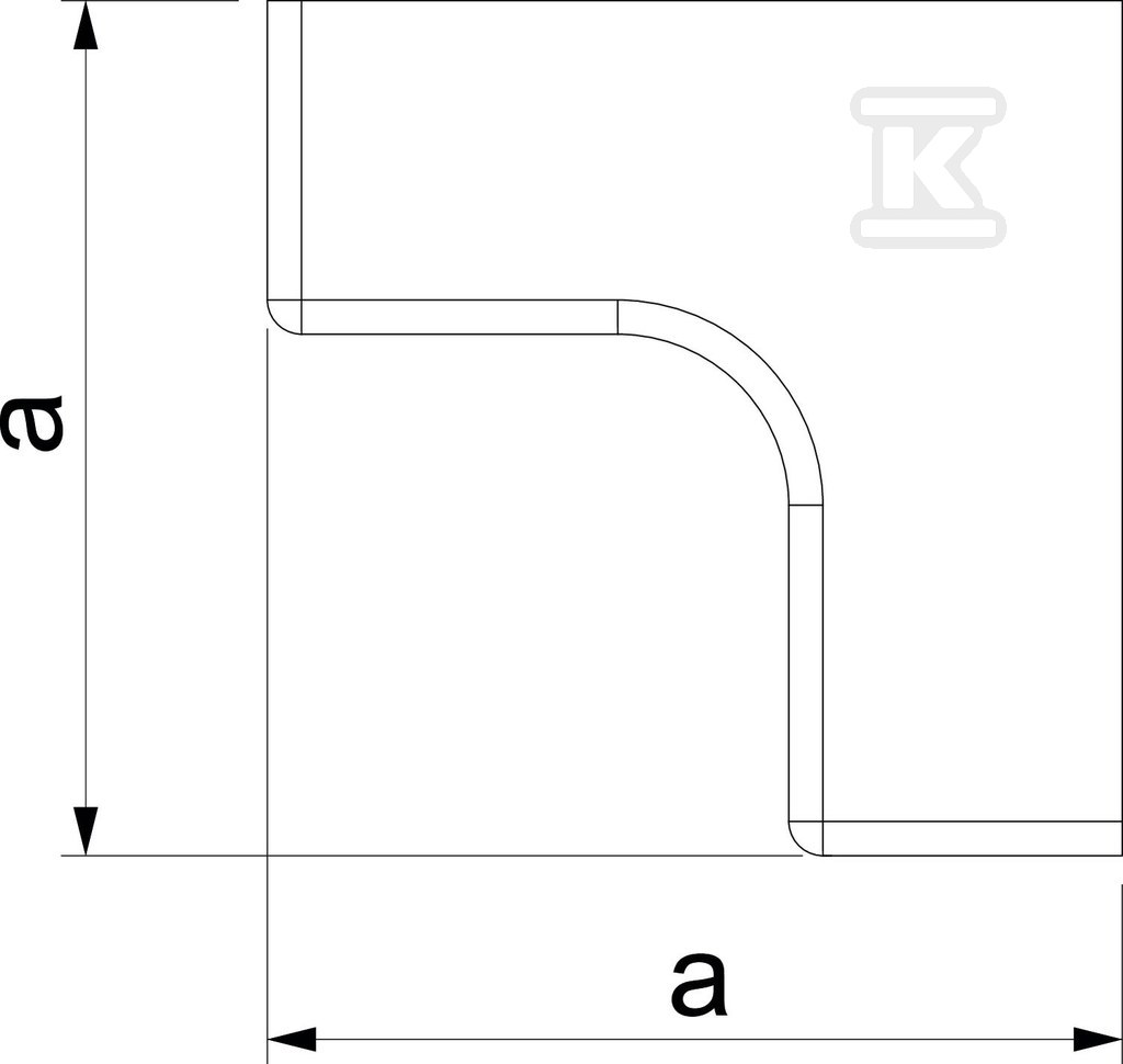 Internal corner fitting, type WDK - 6154328