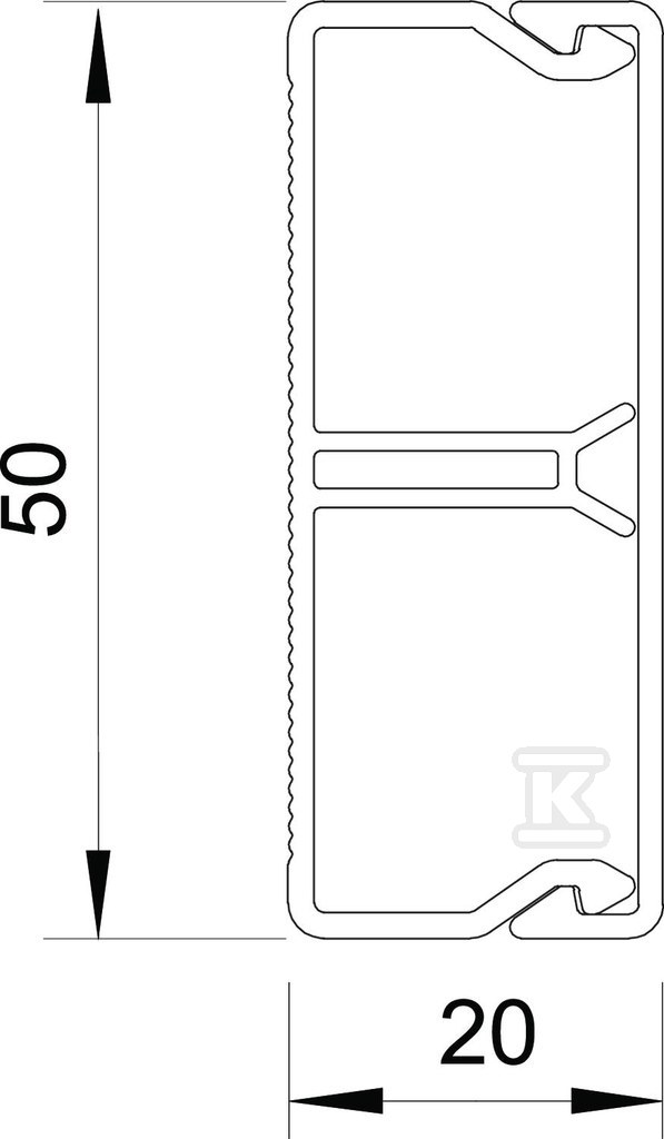 Typ instalačního kanálu WDK-N20050RW - 6168744