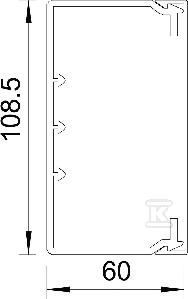 Kanał instalacyjny, bezhalogenowy typ - 6175472