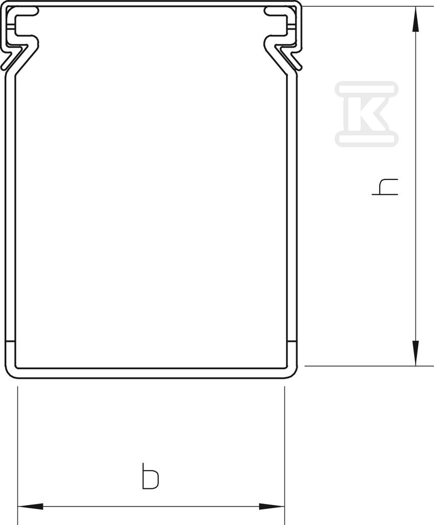 Ridge duct type LK4 40 100 - 6178018