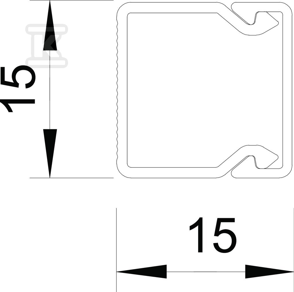 Tip instalacionog kanala VDK15015RV - 6191002