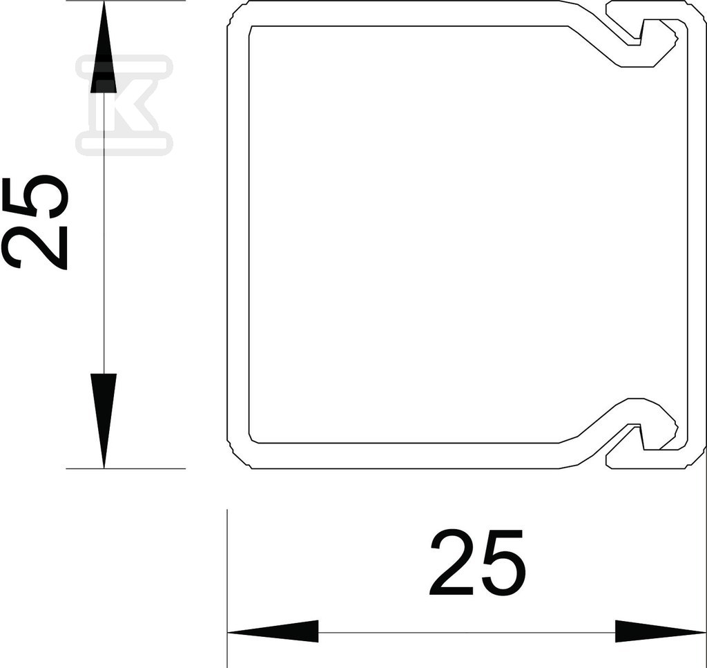 Tip instalacionog kanala VDK25025RV - 6191053