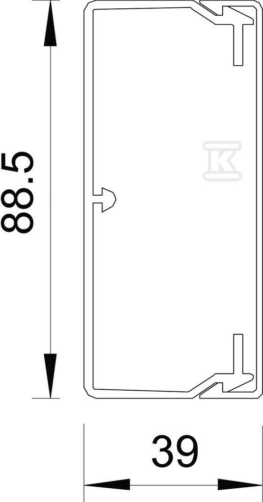 Tip instalacionog kanala VDK40090RV - 6191142