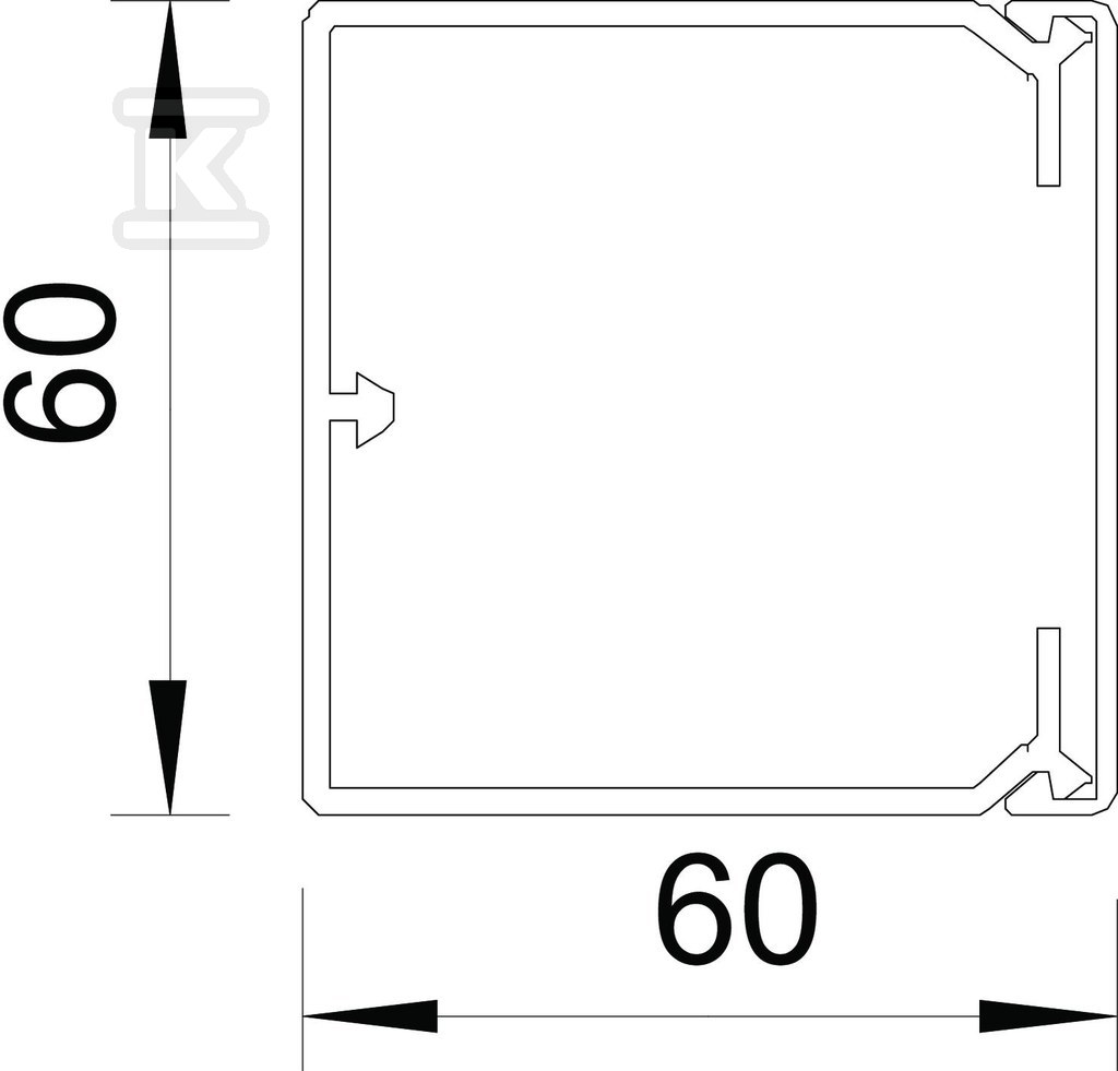 Tip instalacionog kanala VDK60060RV - 6191193