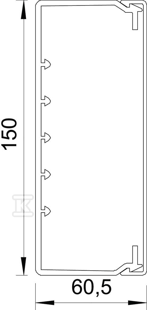 Tip instalacionog kanala VDK60150RV - 6191231