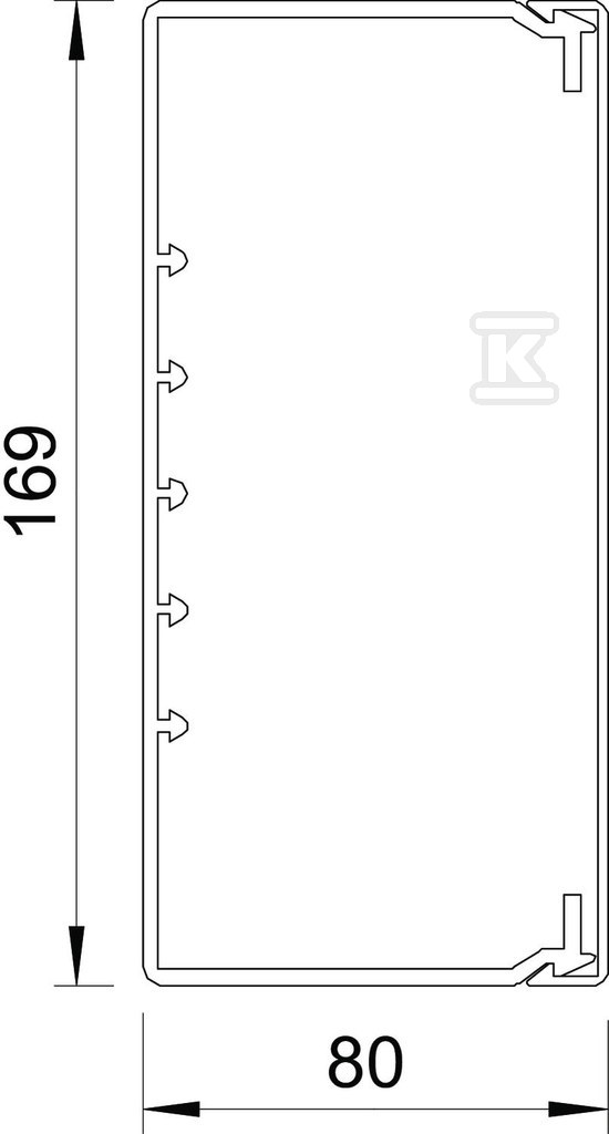 Tip instalacionog kanala VDK80170RV - 6191304