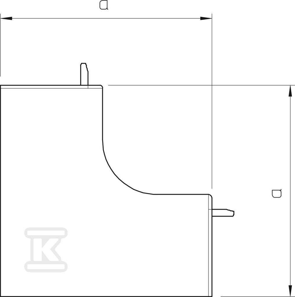 Internal corner fitting, type WDK - 6191843