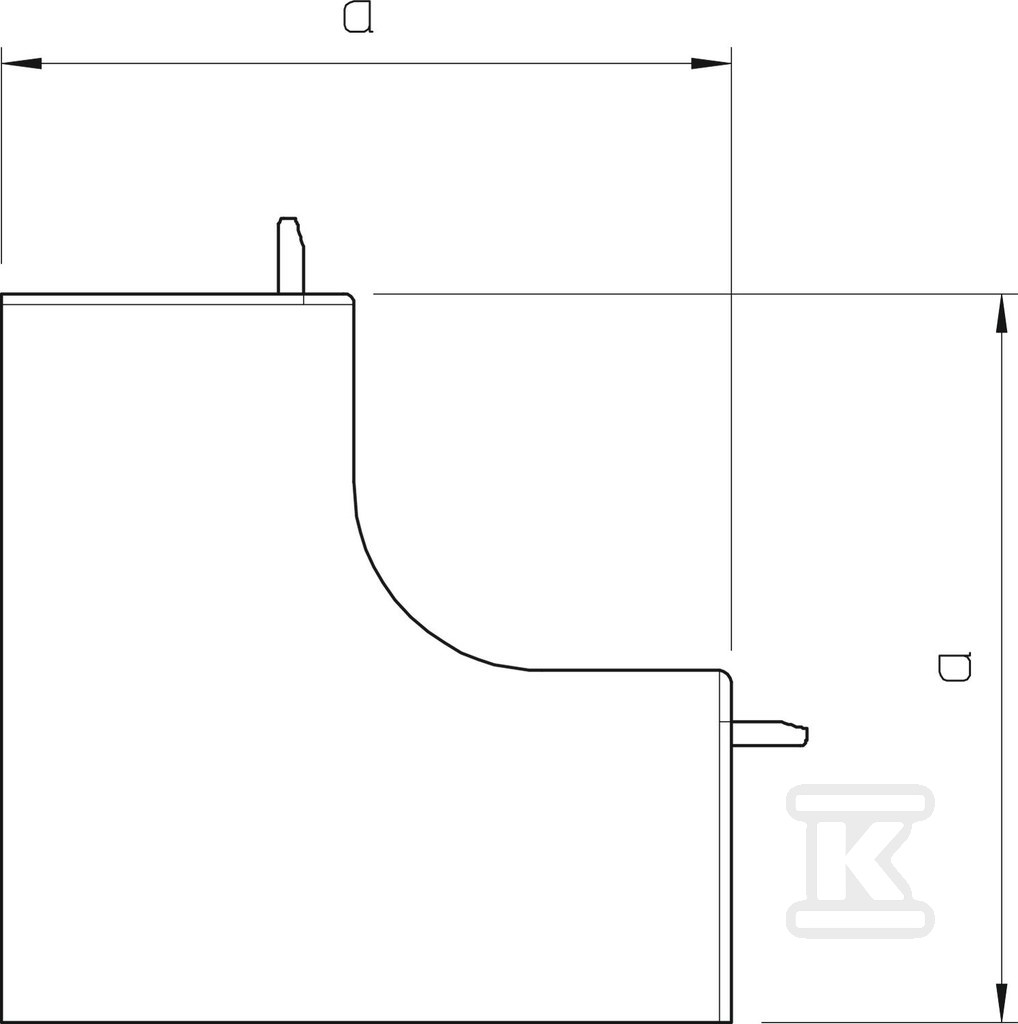 Kształtka naroża wewnętrznego typ WDK - 6191851