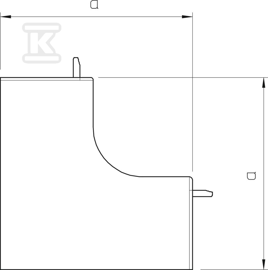 Internal corner fitting, type WDK - 6191940