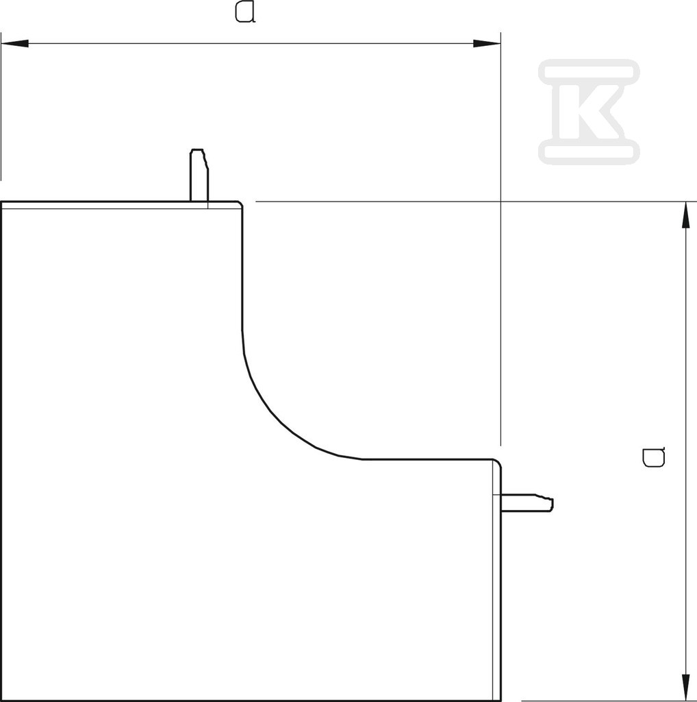 Vnútorné rohové kovanie typ WDK - 6192092