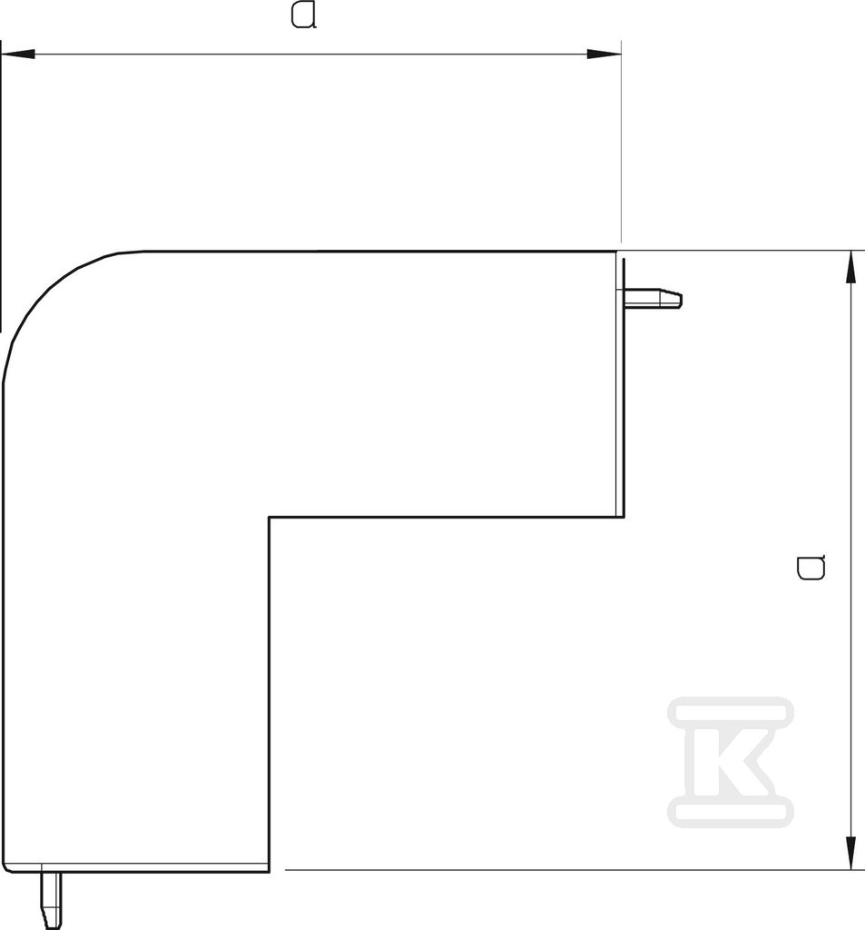 Vonkajšie rohové kovanie typ WDK - 6192173