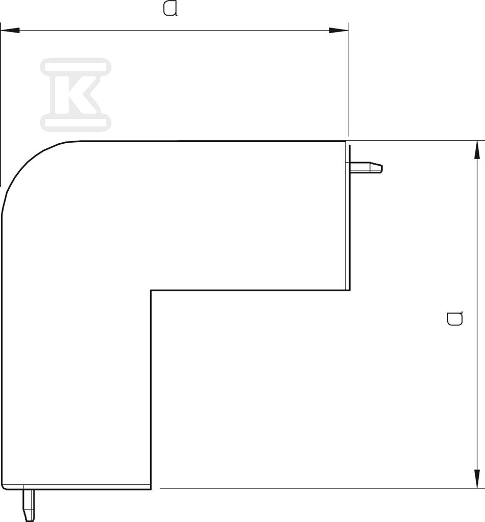 Vonkajšie rohové kovanie typ WDK - 6192270