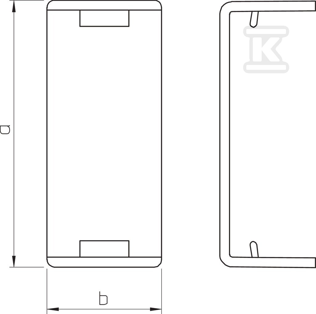 Osłona styku typ WDK HS60110RW - 6193596