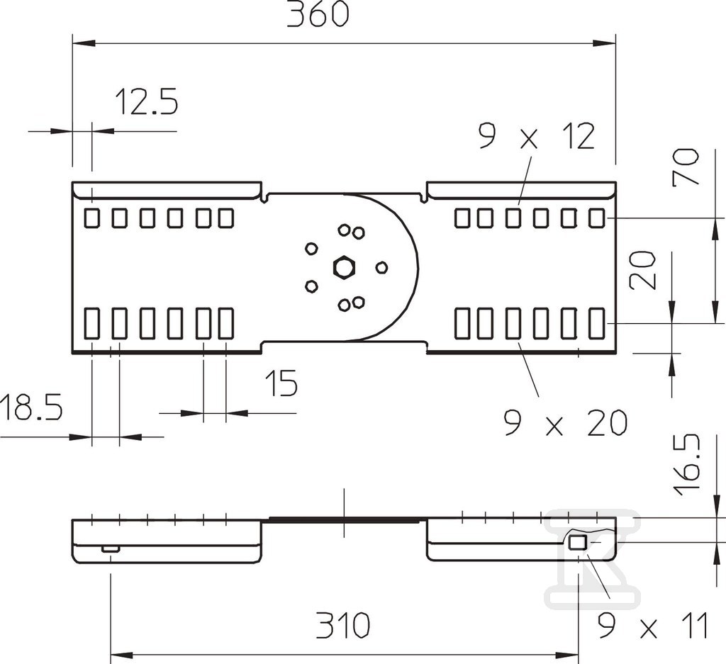 Conector articulat tip LGVG 110 FS - 6216650