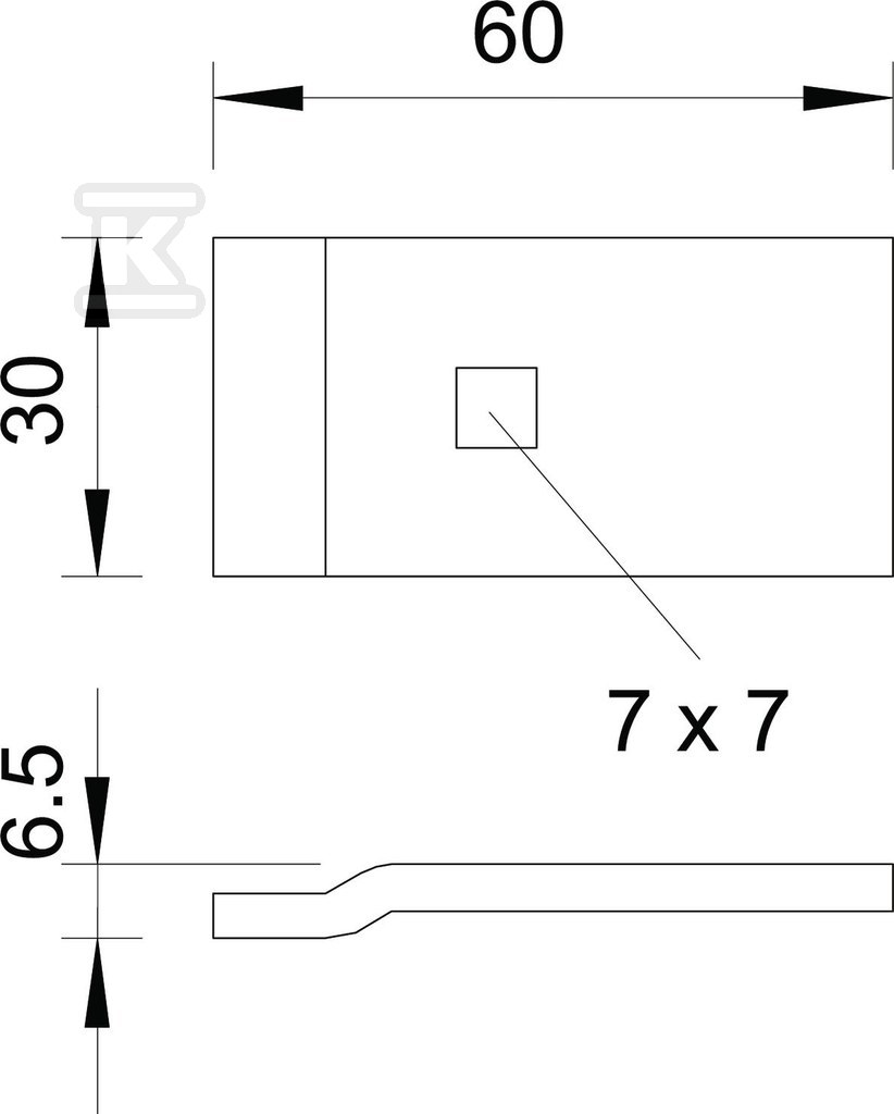 Svorka žárově zinkovaná typ LKS 60 4 FT - 6221122