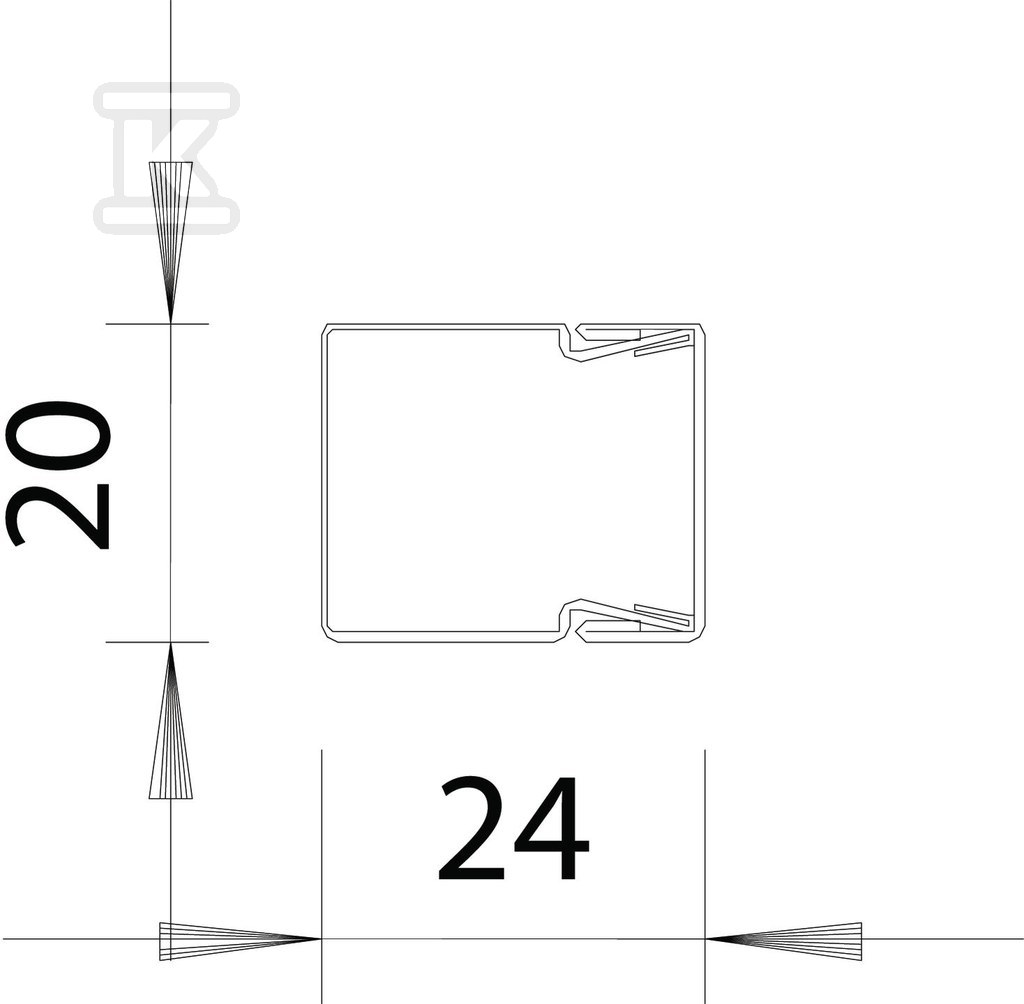 Cable management channel, type - 6246966