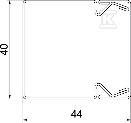 Cable management channel type - 6246990