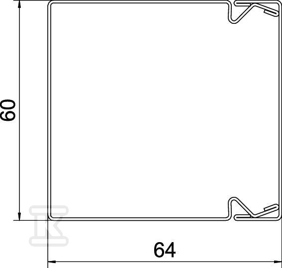 Cable management channel, type - 6247091