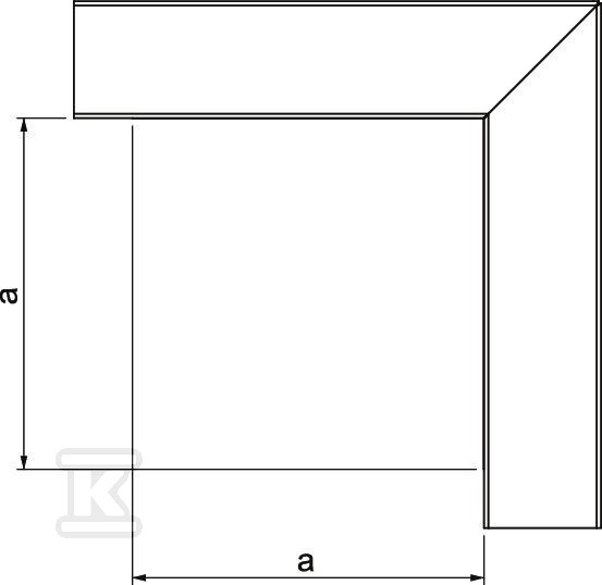 Кут плоский, з кришкою, тип LKM - 6247490