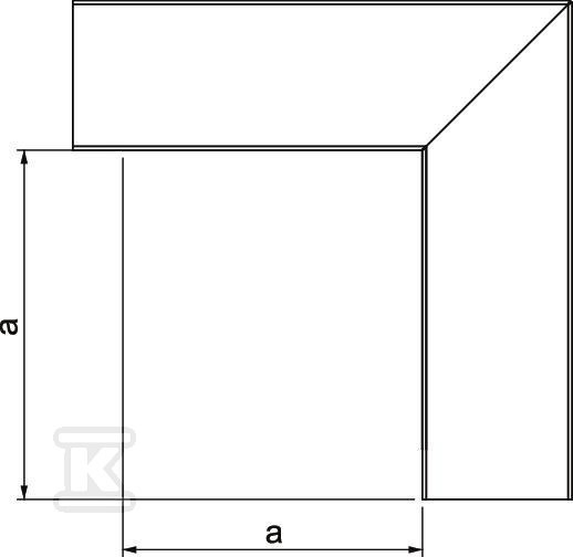 Кут плоский, з кришкою, тип LKM - 6247504