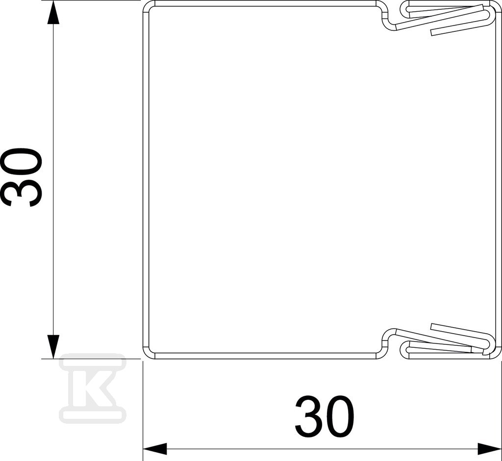 Kanał instalacyjny z perforacją typ - 6248489