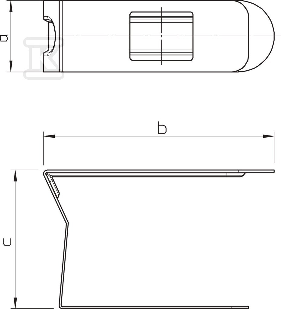 Channel clamp, type LKM K65 - 6249882