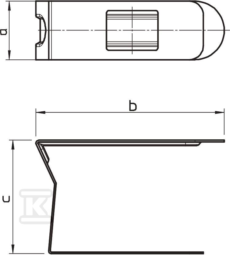 Channel clamp, type LKM K140 - 6249888