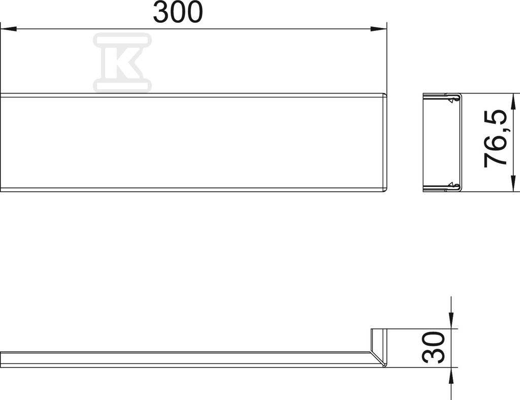 GA-OPEN external corner cover - 6279725