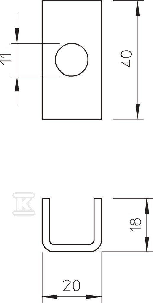 Distanční podložka typ DS 4 FS - 6416551