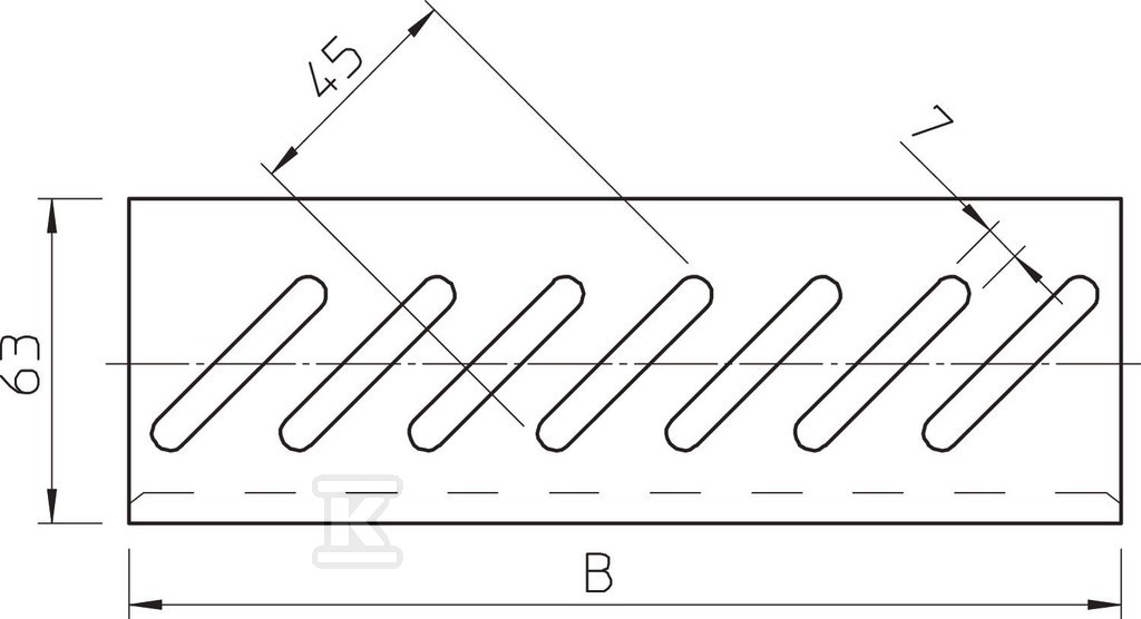 Dno žlabu typ BEB 300 FS - 7083300