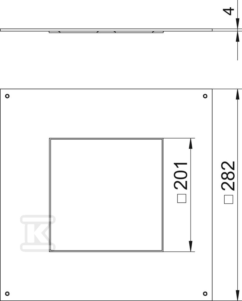 Capac de montare tip DUG 250-3 4 - 7400459