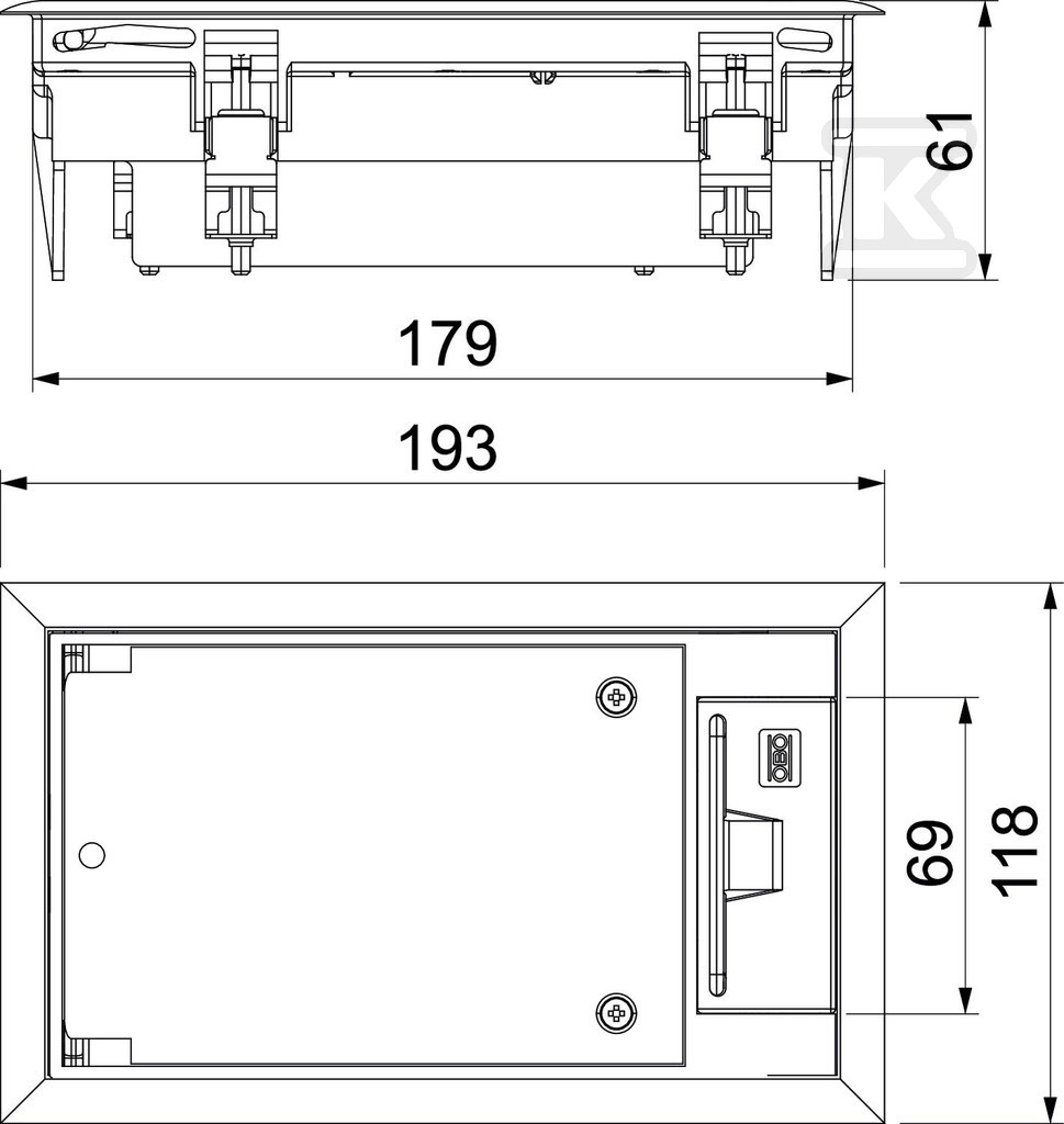 Caseta de alimentare tip GES2 U 7011 - 7405116