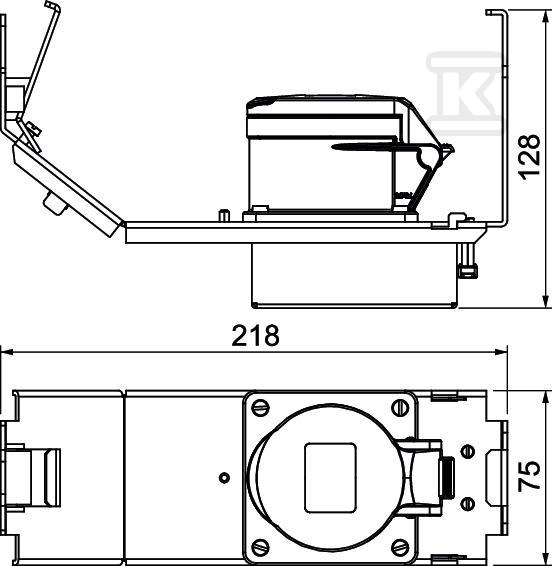 Wspornik montażowy z CEE16 typ GT3 - 7407667