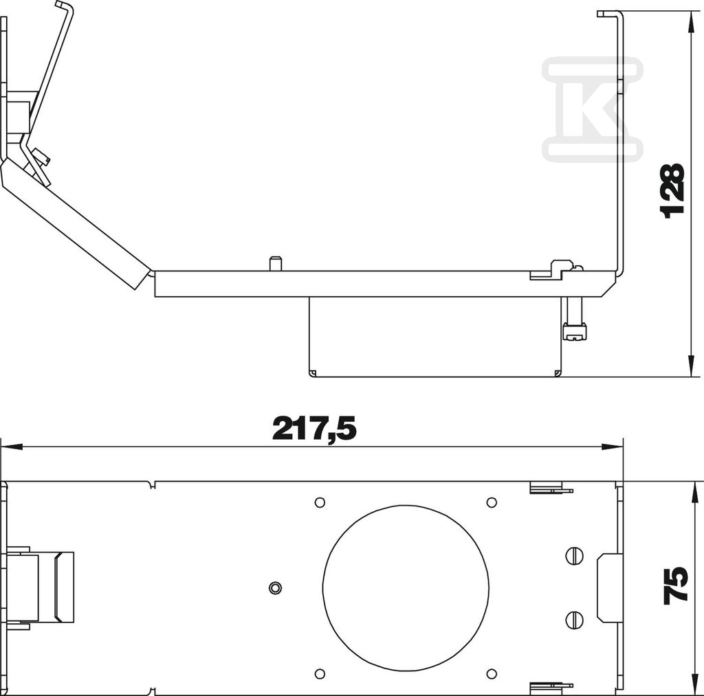 Wspornik montażowy dla CEE16 i CEE32 - 7407669