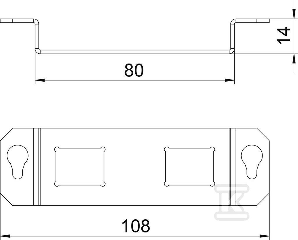 Монтажний кронштейн для GE2F типу - 7407843
