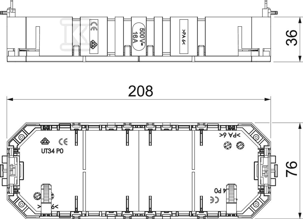 Instalaciona kutija tipa UT4 - 7408725